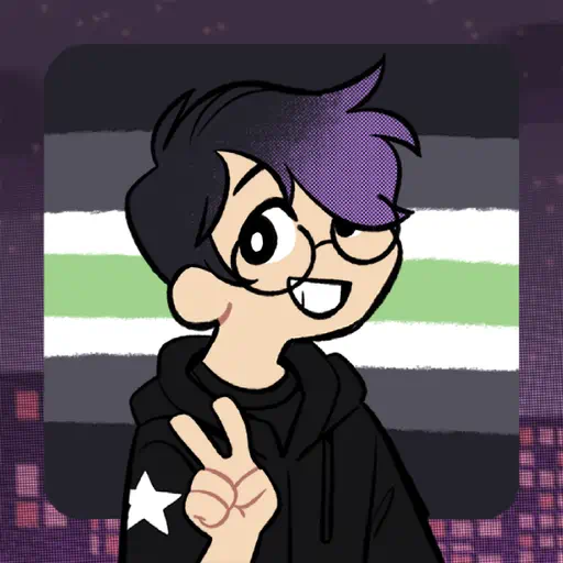 A Picrew-generated image of Lerita, the character described on this page.