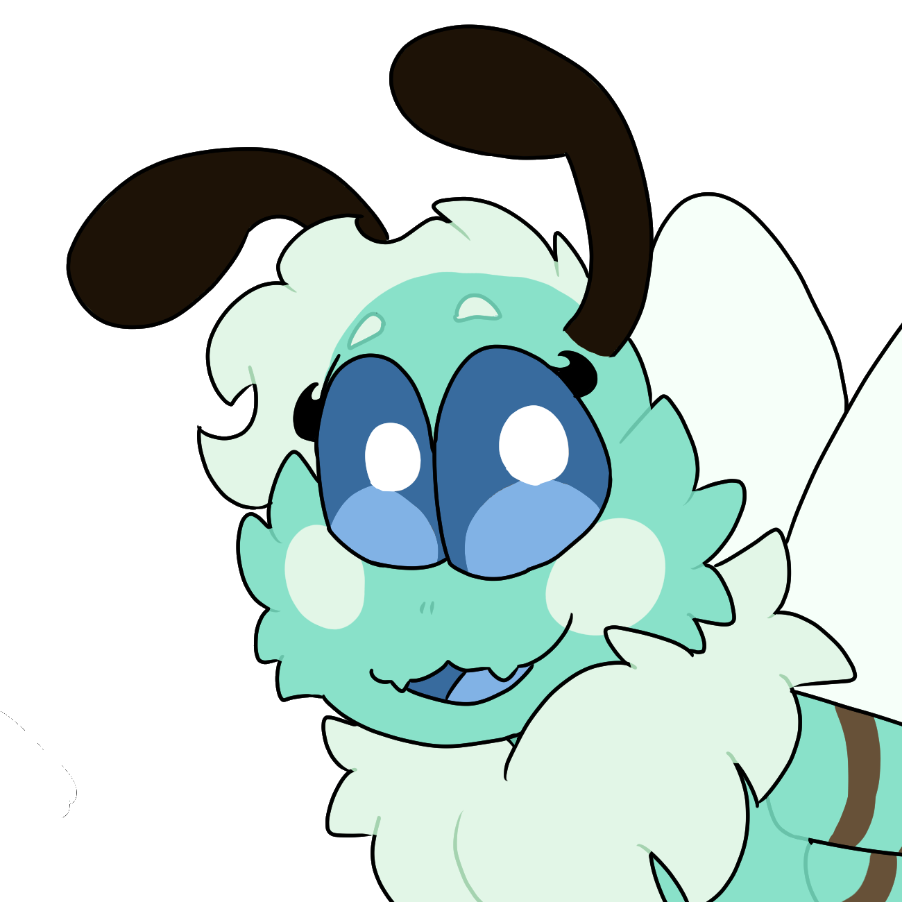A bust photo of Menthe, the character described on this page.